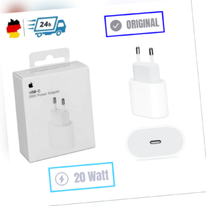 Original 20W Apple iPhone 12 12 Pro Max Netzteil Ladegerät USB-C Power Adapter