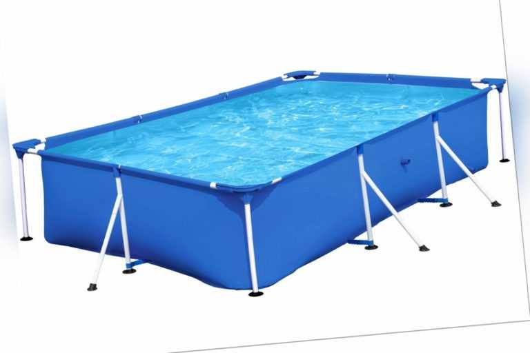 Frame Pool BESTWAY STEEL PRO 300 x 201 cm mit Metallrahmen Garten Swimmingpool