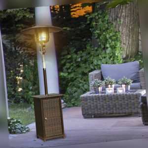 Outsunny Heizstrahler Terrassenstrahler Heizpilz Gartenheizung Standheizstrahler
