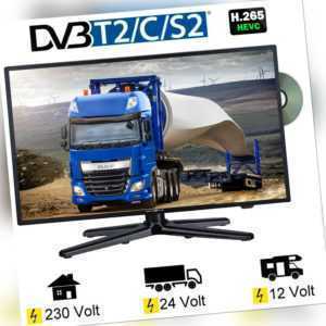 Reflexion LDDW220 LED TV Fernseher 22 Zoll SAT DVB-S2/C/T2 DVD 12 Volt 24V 230V