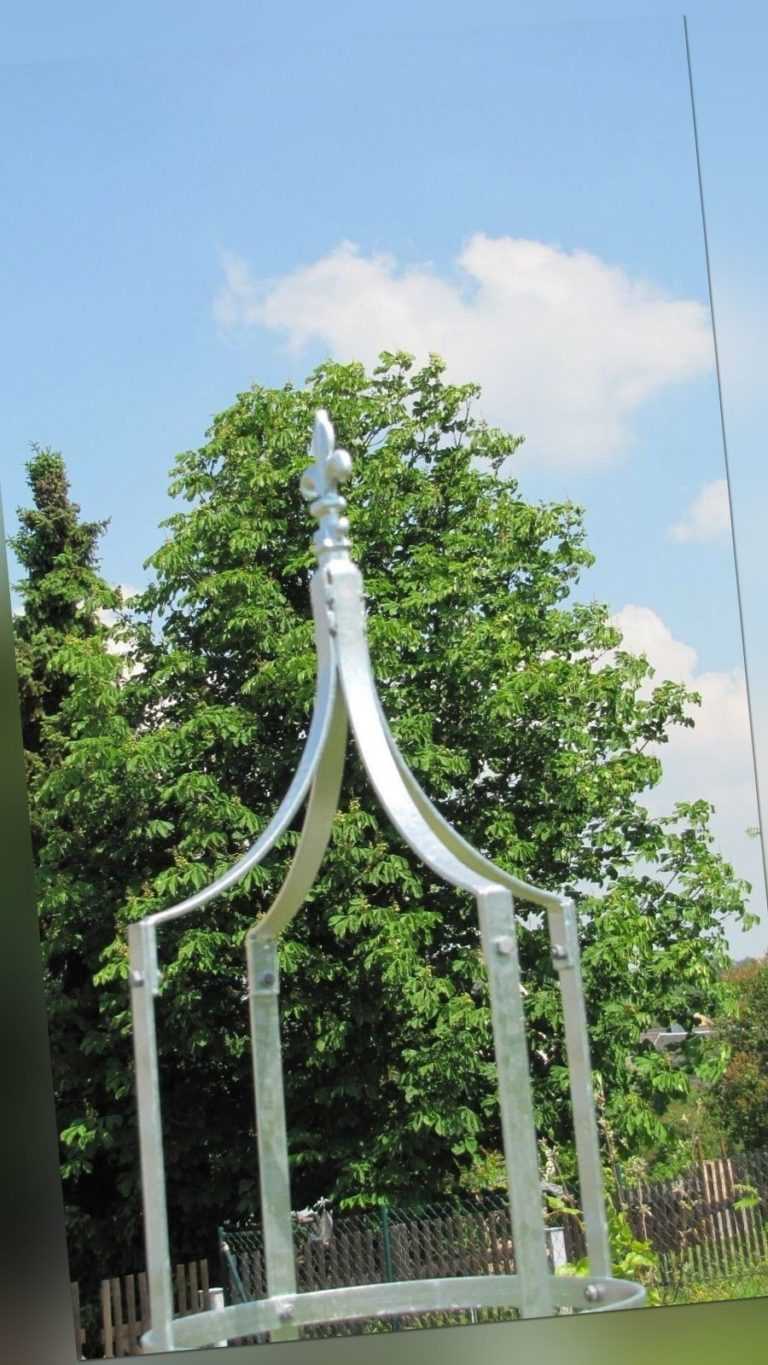 Rosensäule Rosenkönig-> Rankhilfe Rankgerüst Verzinkt Stahl Vollmaterial H:200cm