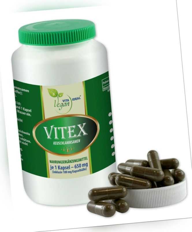 VITAIDEAL VEGAN® Vitex (Keuschlammsamen, Mönchspfeffer) vegane Kapseln