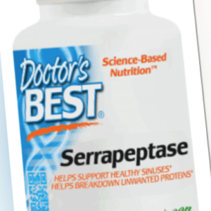 Doctor's Best Serrapeptase 40,000 SPU - 90 Veg. Kapseln, VERSAND WELTWEIT