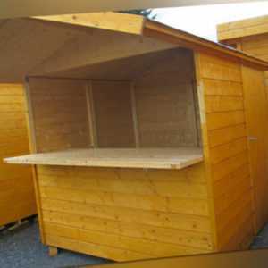 16 mm Verkaufsladen 303x232 cm Verkaufsstand Marktstand Holzstand Unterstand