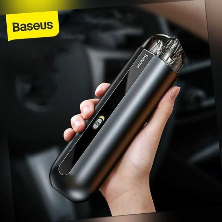 Baseus Akku Staubsauger Auto Kabellos Mini Handstaubsauger 5000Pa Sauger KFZ DE