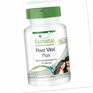 Haar Vital Plus 60 Tabletten | kraftvolles Haar, weniger Haarausfall | fairvital