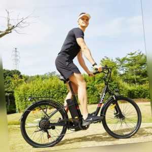 Citybike Damen Elektrofahrrad EBIKE 26" Pedelec Trekkingrad 350W Motor 7-Gang EU