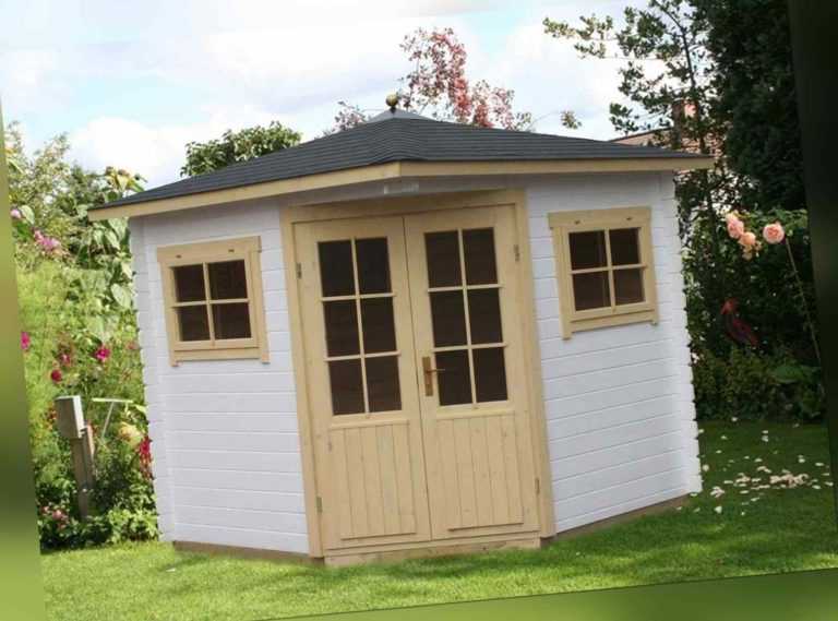 5-Eck Gartenhaus Modell Sunny-A aus Holz