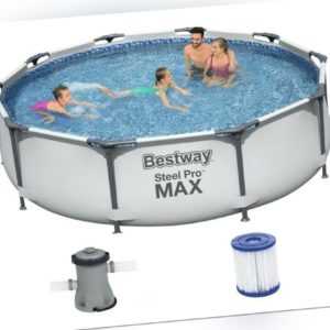 Bestway Steel Pro MAX Frame Pool 305x76cm+Pumpe 56408