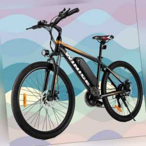 Elektrofahrrad Mountainbike E-bike 26 Zoll Ebike 350W Shimano Pedelec 21-Gänge A