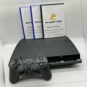 Sony Playstation 3 PS3 Slim Konsole 160GB + Gratis Controller + 12 Spiele + HDMI