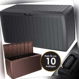 KESSER® Auflagenbox Kunststoff Kissenbox 290L Gerätetruhe Kiste Gartentruhe box