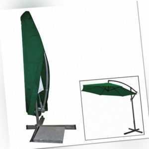 Schutzhülle Abdeckhaube für Gartenschirm Sonnenschirm Ampelschirm Grün GZ1163