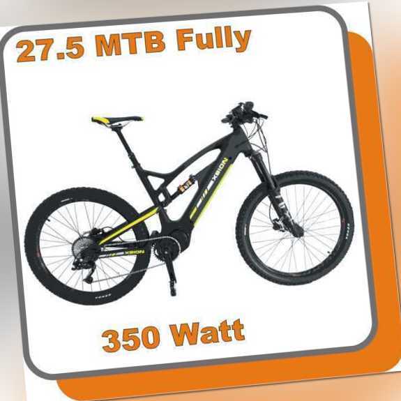 MTB Mountainbike Carbon Fully E-bike Raptor 350W Mittelmotor 48V 13,6ah Akku