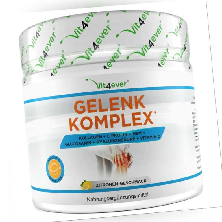 GELENK-KOMPLEX 500g Pulver - Kollagen Hydrolysat Peptide, L-Prolin, MSM