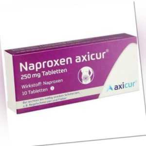 NAPROXEN axicur 250 mg Tabletten 10 St PZN 14412114