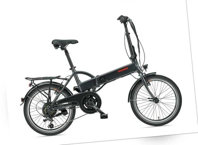 Telefunken E-Bike 20 Zoll Faltrad Pedelec Fahrrad 6 Gang Shimano Kompakt F820