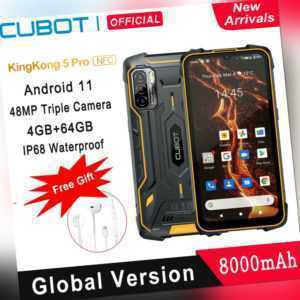 6” CUBOT KINGKONG 5 Pro 4G Dual SIM Handy 8000mAh NFC 64GB Android 11 Smartphone