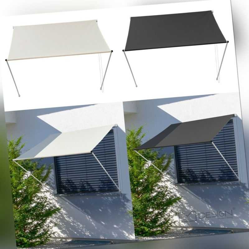 Fenstermarkise Sonnenschutz Klemmmarkise Balkonmarkise Terassemarkise ML-Design®
