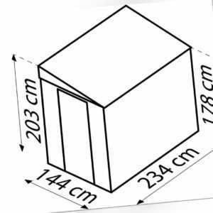 Wand-Zierde LeanTo 58 H178, jade Anlehnhaus Gerätehaus Globel Schuppen Hütte