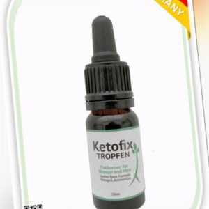 Ketofix Tropfen 10 ml   => Ketogene Tropfen / Fettverbrennung / Ketose / Ketogen