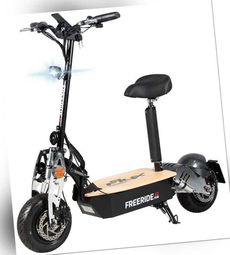 Elektroroller eFlux Freeride 2500Watt Elektro Roller E-Scooter Straßenzulassung