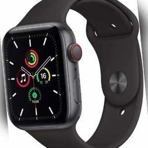 Apple Watch SE GPS + Cell 44mm Space Gray Aluminium Case Black SportBand OVP NEU