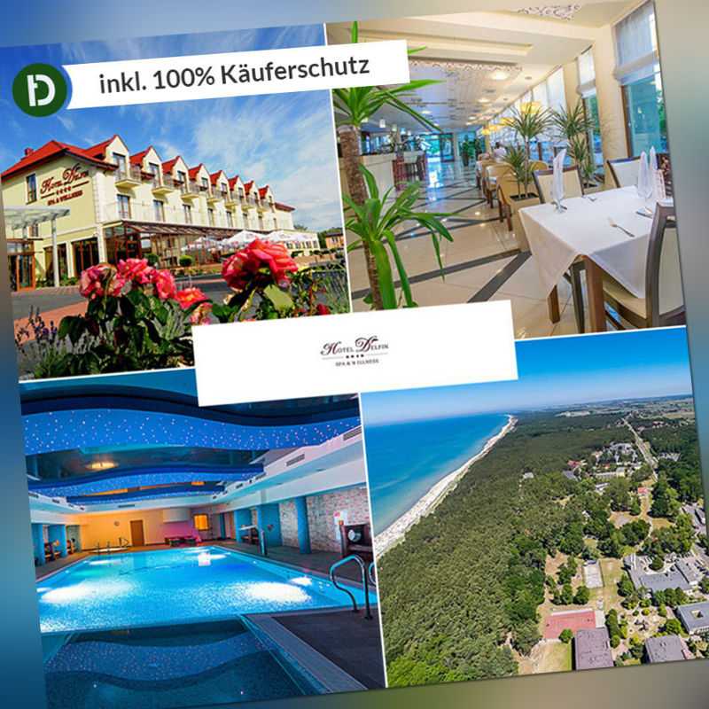 Ostsee 6 Tage Dabki Urlaub Hotel Delfin SPA Reise-Gutschein Halbpension