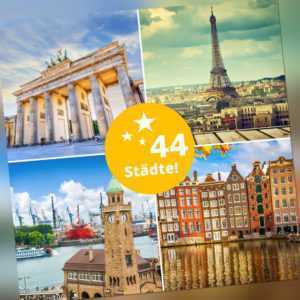 3 Tage Kurzurlaub für 2 Personen Berlin, Dresden, Prag, Wien, Graz uvm.