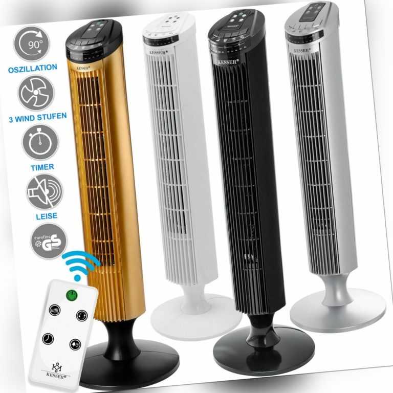 KESSER® Turmventilator MIT FERNBEDIENUNG Ventilator Standventilator Klimaanlage