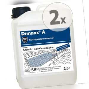 2 x 2,5 Liter Protect Home Dimaxx Dimanin A Konzentrat g. Algen im Schwimmbecken