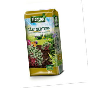 PLANTOP 70 Liter Gärtnertorf Blumenerde Hochmoortorf für alle Böden und Pflanzen