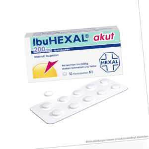 IbuHEXAL akut 200 mg, 10 St. Tabletten 2222420