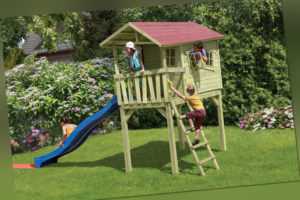 Kinderspielhaus Crazy Benny Kinderhaus Spielanlage Spielhaus Haus Holz Neu kdi