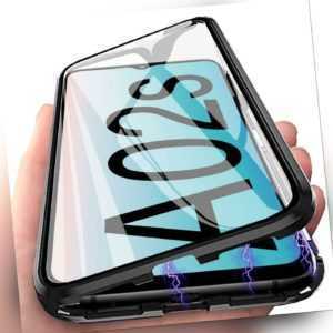 360° Schutz Hülle Für Samsung Galaxy A02s Magnet Echt Glas Case Handy Tasche 9H