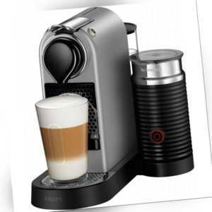 Krups XN 7615B Nespresso CitiZ & milk Silber Kaffeekapselmaschine
