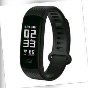 Bluetooth Smart watch Fitness Tracker Sport Uhr Puls Armband  Schwarz
