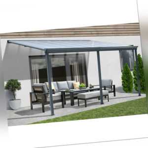 HOME DELUXE Terrassendach Pergola Überdachung Terrassenüberdachung Terrasse Alu