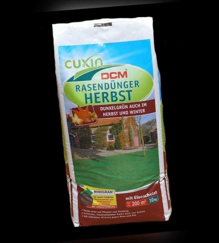 Cuxin Rasendünger Herbst 10 kg NPK-Dünger 8-4-15 Stickstoff Kalium Eisen Spezial