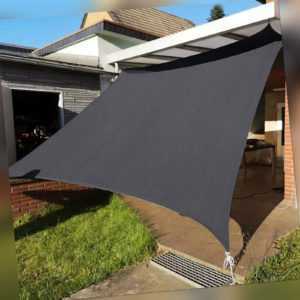 Sonnensegel HDPE Sonnendach Sonnenschutzsegel UV 50+ Balkon Schattensegel Grau