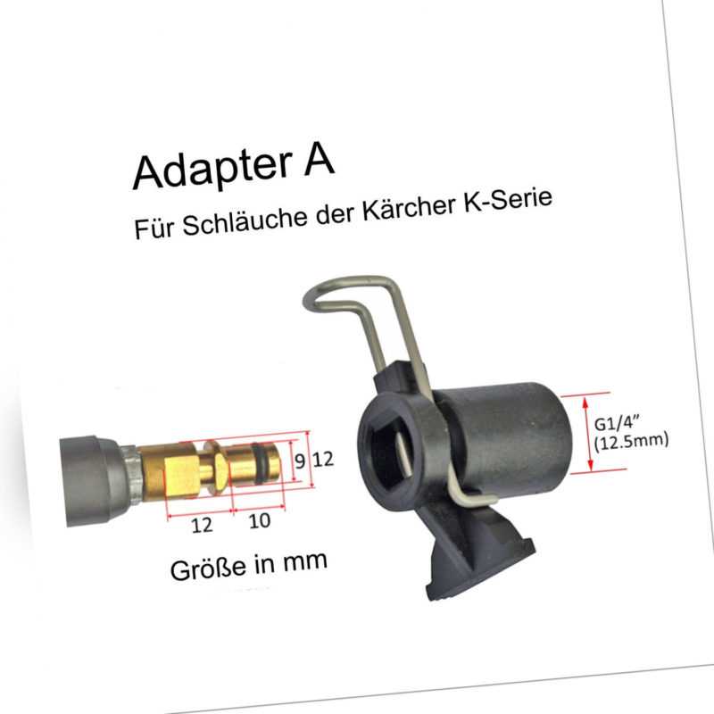 Schlauchverbinder Adapter für Kärcher, Bosch, Nifisk, Nilfisk, Black & Decker