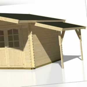 Schleppdach Unterstand Zubehör Pfostenstärke Anbau Schuppen 150 x 275 cm Holz