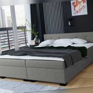 Boxspringbett Domiko Doppelbett Polsterbett mit Matratze Design Schlafzimmer M24