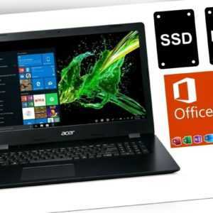 NOTEBOOK ACER ASPIRE 317 - OFFICE 2019 PRO - SSD + HDD - 17 ZOLL - WINDOWS 10