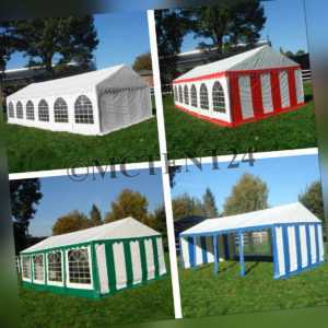 XXL Partyzelt 3x6 - 6x12m Pavillon Festzelt ca. 500g/m² PVC + Stahlgestell NEU