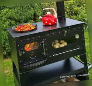 XL Pizza-/Brotbackofen "Elise XL" Gartenküche Holzbackofen Outdoor-Herd  ...