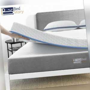 BedStory 10cm Matratze Topper 90 140 160 180 Gel Memory Foam Auflage H2&H3 Visco