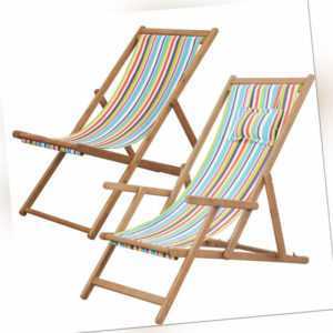 Sonnenliege Strandliege Gartenliege klappbar klappliege mit Kissen Liegestuhl DE