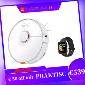 2021 Roborock S7 Staubsauger Sonic Saugroboter Kehrroboter + Mi Lite Watch