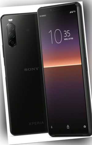 Sony Xperia 10 II DualSim schwarz 128GB LTE Android Smartphone 6" OLED 12 MPX